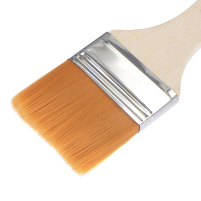 Harfington Uxcell 24Pcs 6" Paint Brush 1.4" Width Soft Nylon Bristle with Wood Handle for Wall, Cabinets, Fences