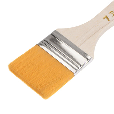 Harfington Uxcell 24Pcs 6" Paint Brush 1.6" Width Soft Nylon Bristle with Wood Handle for Wall, Cabinets, Fences