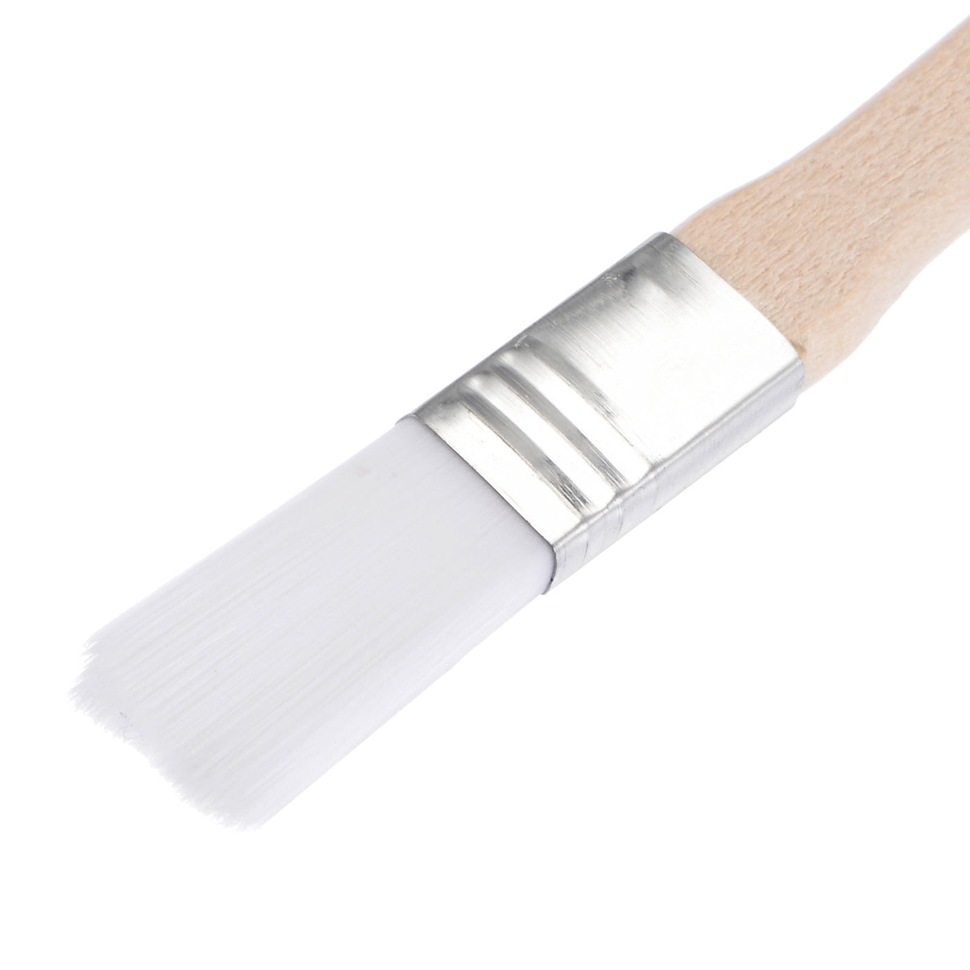 uxcell Uxcell 24Pcs 5.3" Paint Brush 0.5" Width Soft Nylon Bristle with Wood Handle for Wall, Cabinets, Fences White