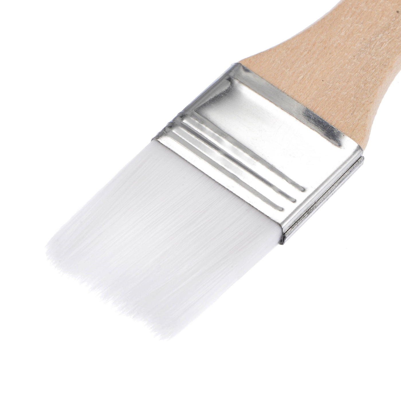 uxcell Uxcell 24Pcs 5.5" Paint Brush 1" Width Soft Nylon Bristle with Wood Handle for Wall, Cabinets, Fences White