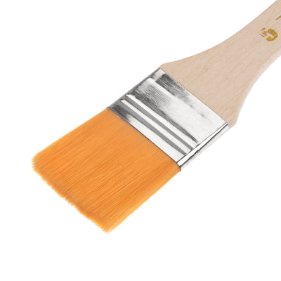 Harfington Uxcell 36Pcs 6" Paint Brush 1.2" Width Soft Nylon Bristle with Wood Handle for Wall, Cabinets, Fences