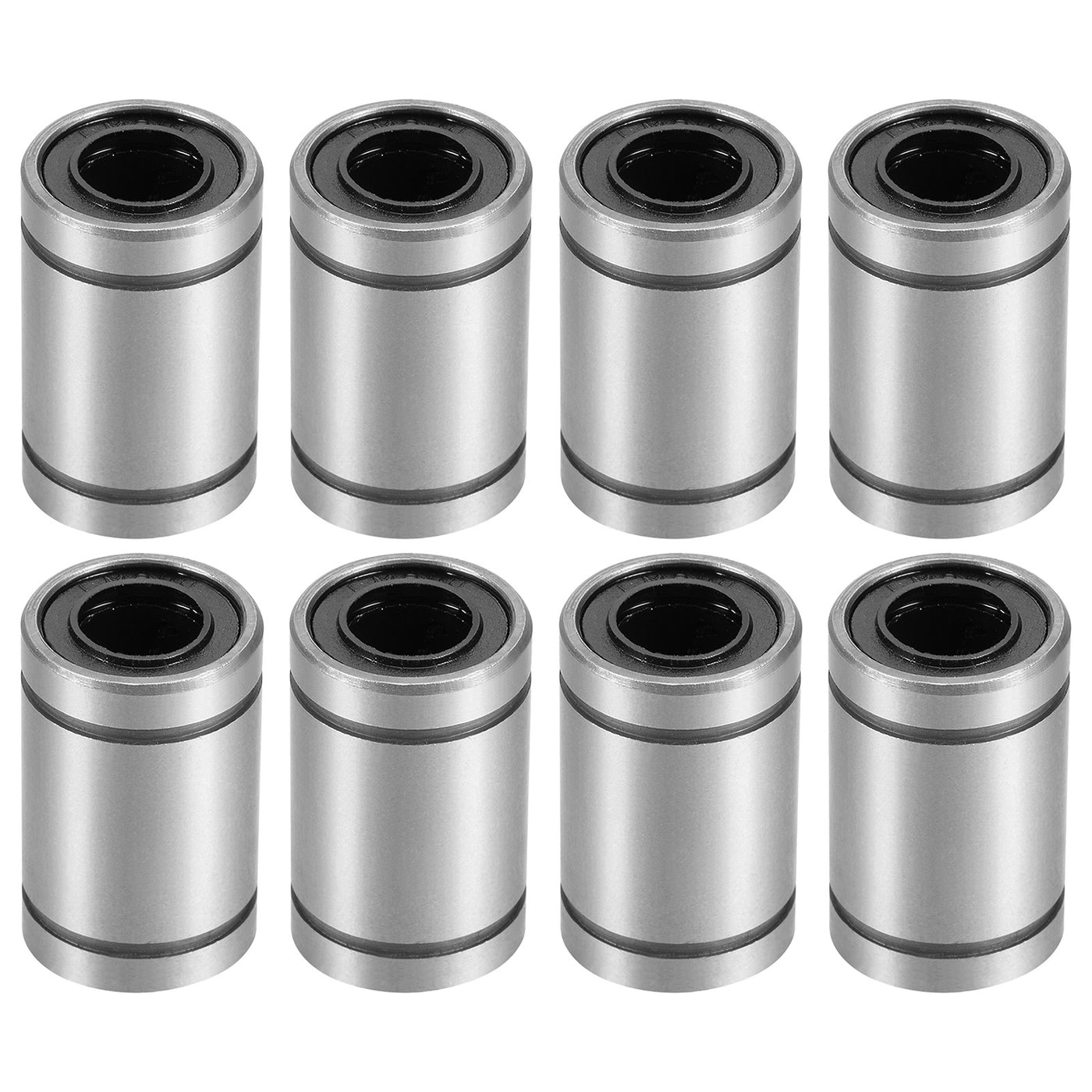 uxcell Uxcell 8pcs LM8UU Linear Ball Bearings, 8mm Bore 15mm OD 24mm Long Linear Bearing for CNC, 3D Printer