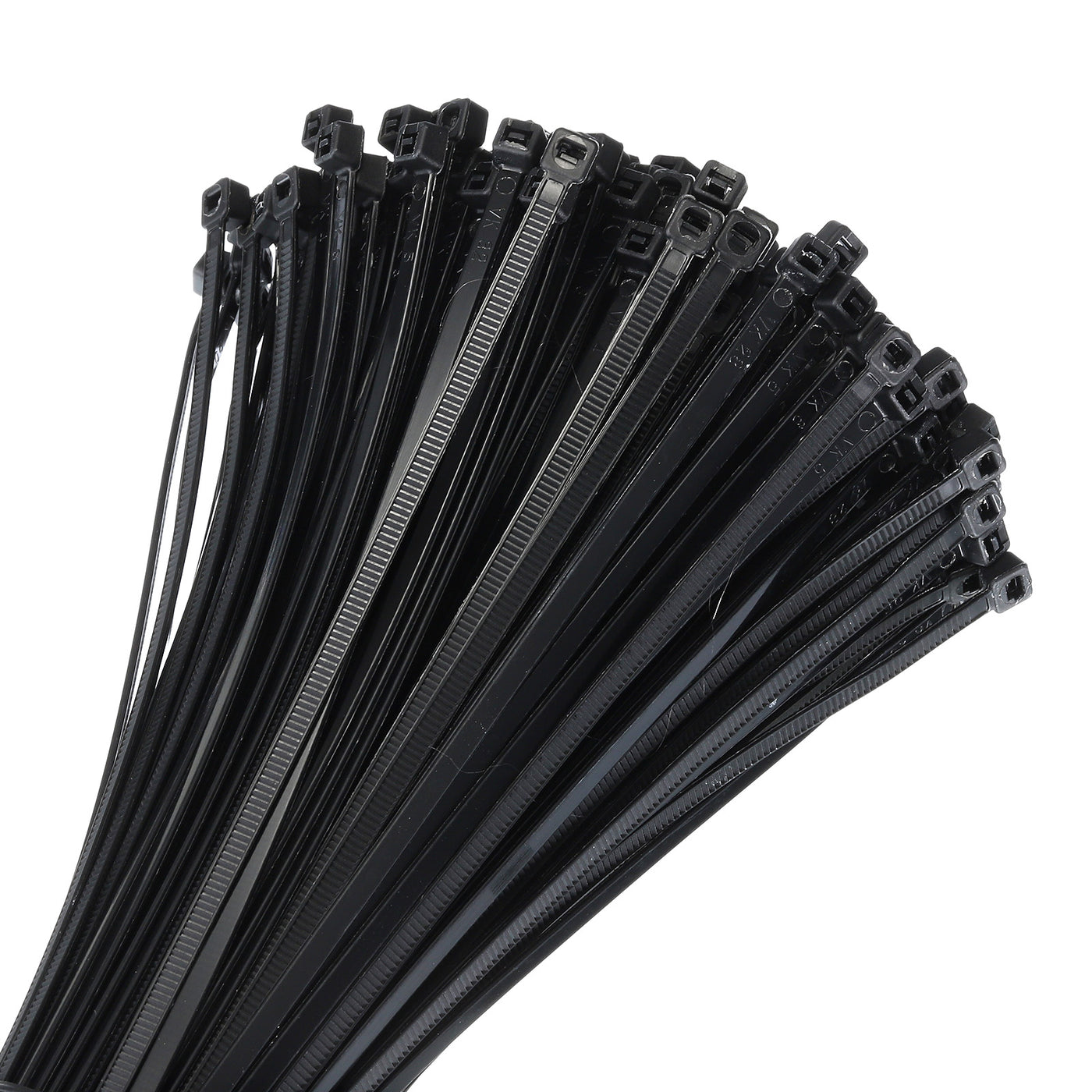 Harfington 400pcs 6 Inch 40 Lbs Cable Zip Ties Self-Locking Small Nylon Cable Tie Wraps 3/16" for Cord Management, Black