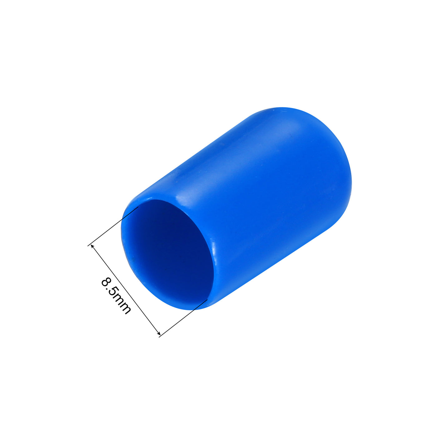 uxcell Uxcell 100 Stück Gummikappen 8,5 mm ID Vinyl PVC Rundrohr Schraubenkappenabdeckung Schraubengewinde Schutzkappen Blau