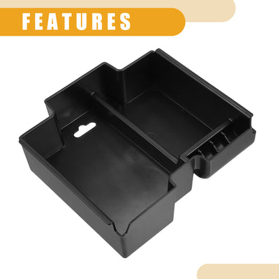 Harfington Center Console Organizer Tray - Car Front Armrest Storage Box - for Land Rover Discovery Sport 2015-2019 Plastic Black - 1 Pc