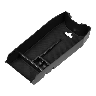 Harfington Center Console Organizer Tray - Car Front Armrest Storage Box - for Mercedes-Benz E-Class 2009-2015 Plastic Black - 1 Pc