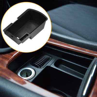 Harfington Center Console Organizer Tray - Car Front Armrest Storage Box - for Peugeot 3008 2017-2020 Plastic Black - 1 Pc