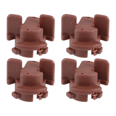 Harfington Light Bulb Socket No.9007560035 Lamp Socket for Toyota 4Runner Limited 2010-2013 Plastic Red Brown (Set of 4)