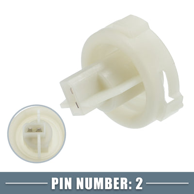 Harfington Turn Signal Light Bulb Socket No.1J0953123 Lamp Socket for Volkswagen Golf 1998-2009 Plastic White