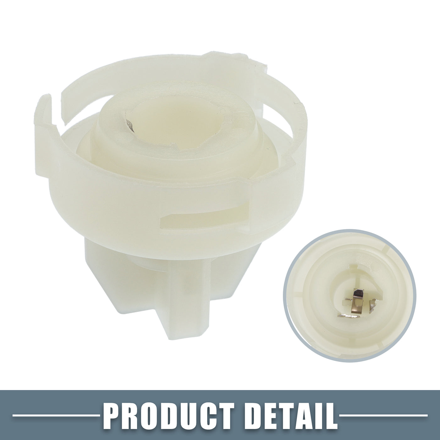 A ABSOPRO Turn Signal Light Bulb Socket No.1J0953123 Lamp Socket for Volkswagen Golf 1998-2009 Plastic White