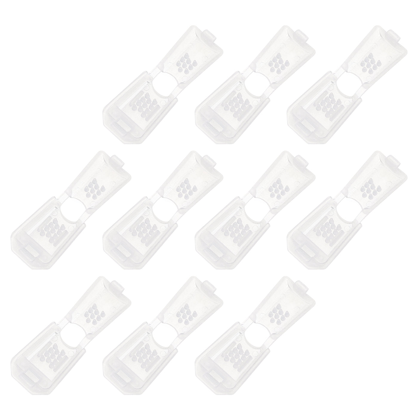 uxcell Uxcell 10Pcs Nylon Cord End Tips Zipper Pull Cord Stopper Ends Lock (19x13mm, Clear)