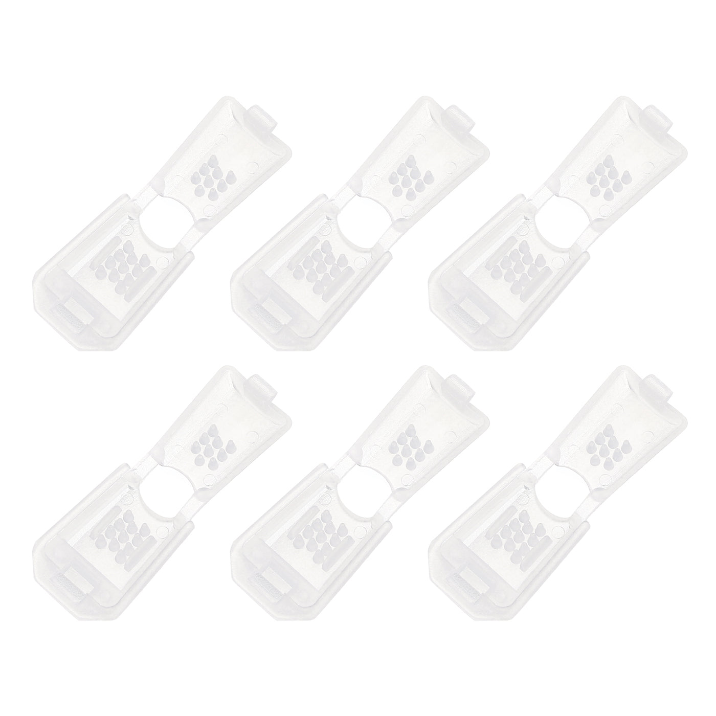 uxcell Uxcell 6Pcs Nylon Cord End Tips Zipper Pull Cord Stopper Ends Lock (19x13mm, Clear)