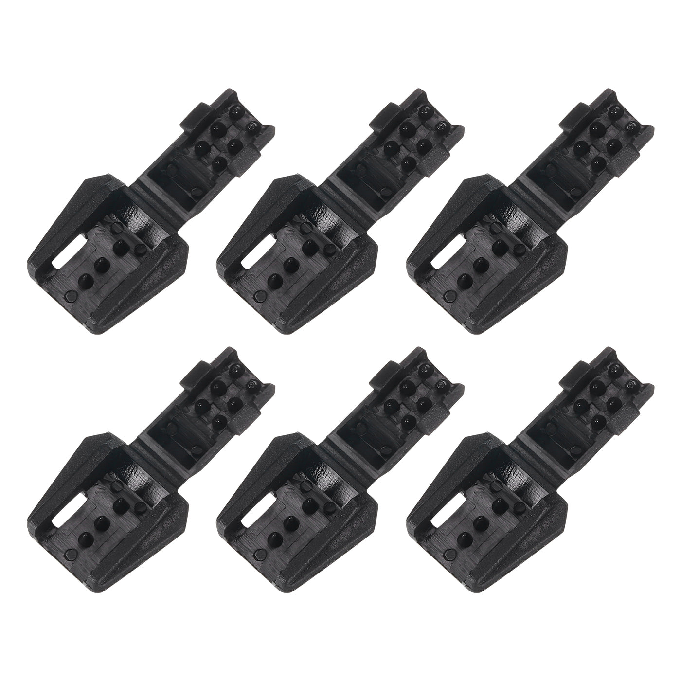 uxcell Uxcell 6Pcs Nylon Cord End Tips Zipper Pull Cord Stopper Ends Lock (18x18mm, Black)