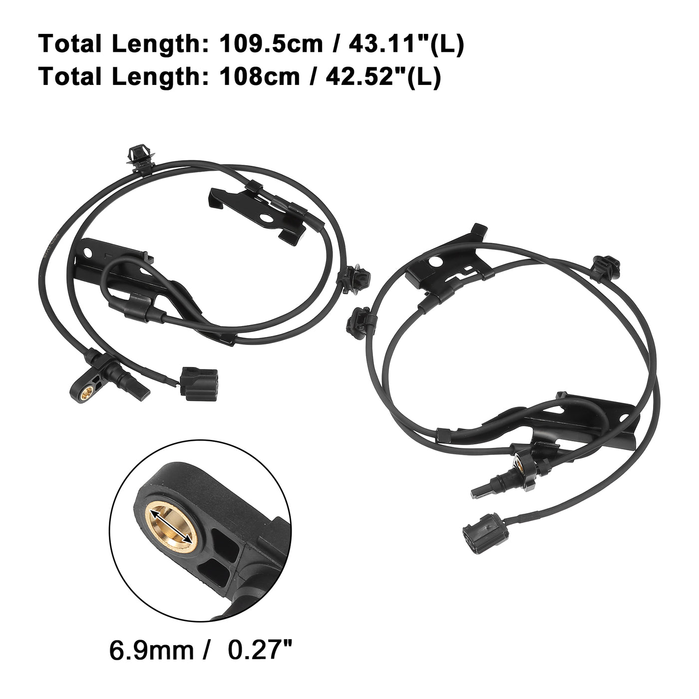 ACROPIX Front Left Right ABS Wheel Speed Sensor Fit for TOYOTA RAV 2009 2010 No.8954242050/8954342050 - Pack of 2