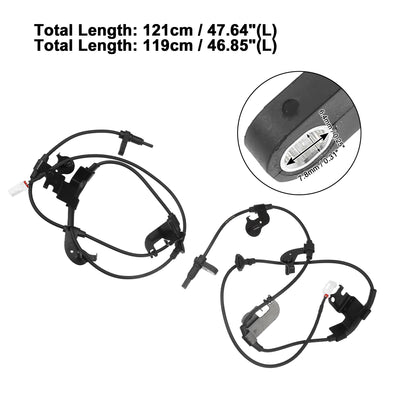 Harfington Rear Left Right ABS Wheel Speed Sensor Fit for TOYOTA RAV4 3.5L 4WD Sport 2011 2012 No.8954642040/8954542040 - Pack of 2