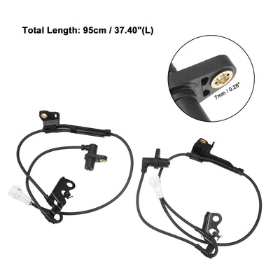 Harfington Front Left Right ABS Wheel Speed Sensor Fit for Toyota Corolla 1.8L M/T XRS Sedan 2006 No.8954312070/8954212070 - Pack of 2