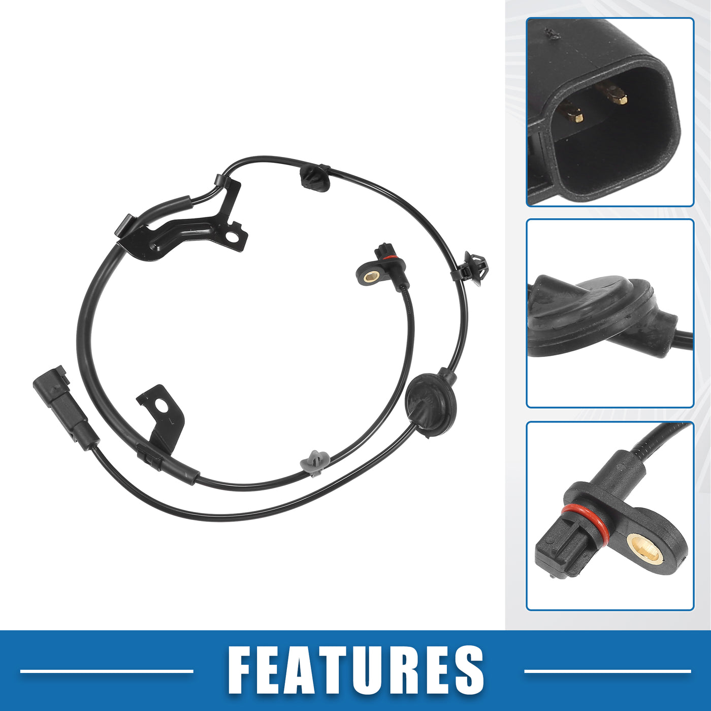 A ABSOPRO Rear Left ABS Wheel Speed Sensor No.4670A579 ABS Sensor for Mitsubishi Lancer Outlander Outlander Sport