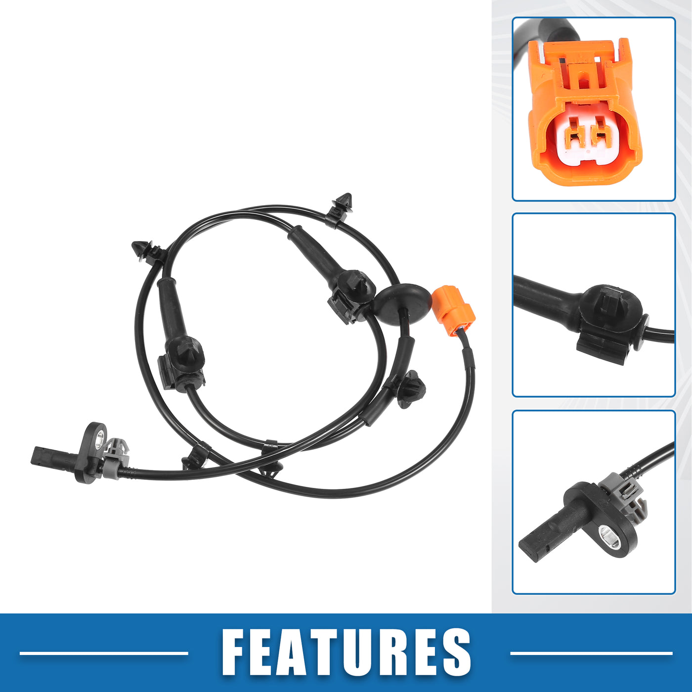 A ABSOPRO Front Right ABS Wheel Speed Sensor No.57450SAGH01 ABS Sensor for Honda Civic Fit 1.3L 1.5L 2007 2008