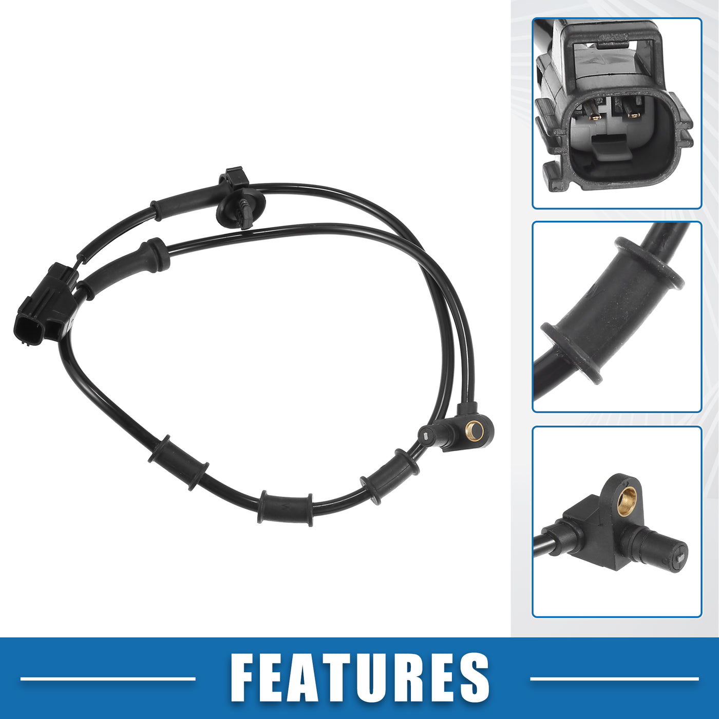 A ABSOPRO Front Left Right ABS Wheel Speed Sensor No.5083204AA ABS Sensor for Dodge for Ram 1500 2002-2005