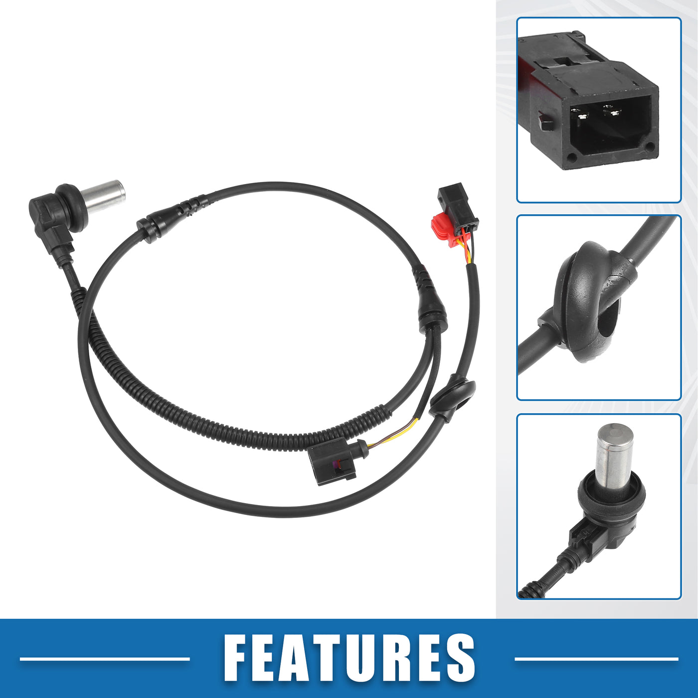 A ABSOPRO Front Left Right ABS Wheel Speed Sensor No.8D0927803D ABS Sensor for Audi A4 A4 Quattro 1996-2001