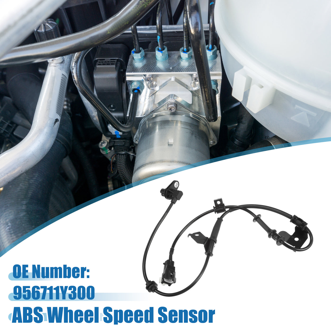 A ABSOPRO Front Right ABS Wheel Speed Sensor No.956711Y300 ABS Sensor for KIA PICANTO 1.0 1.2 2011-2017