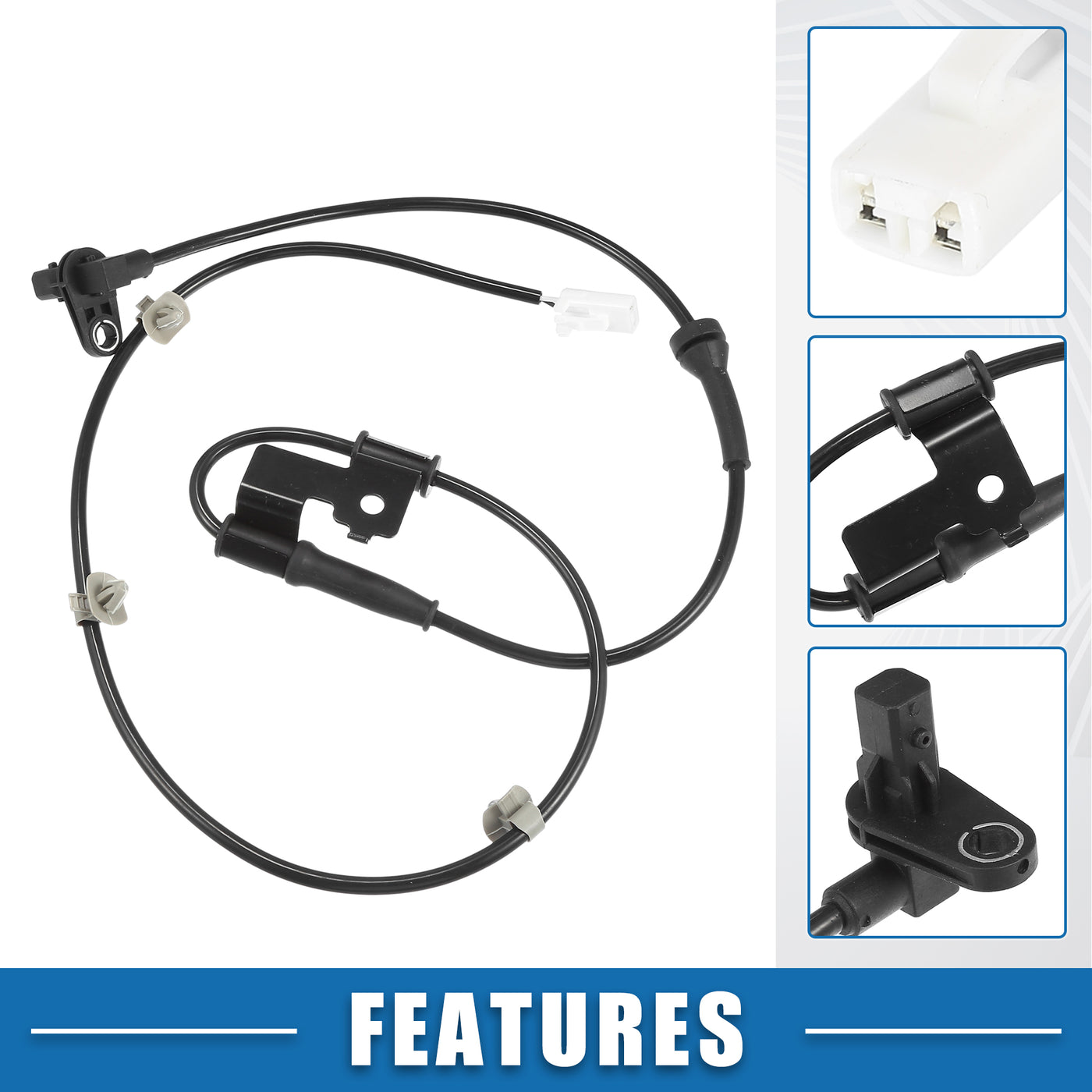 A ABSOPRO Front Right ABS Wheel Speed Sensor No.956702B210 ABS Sensor for Hyundai Santa Fe GLS Limited SE 2.4L L4-Gas 3.5L V6-Gas 2010-2012