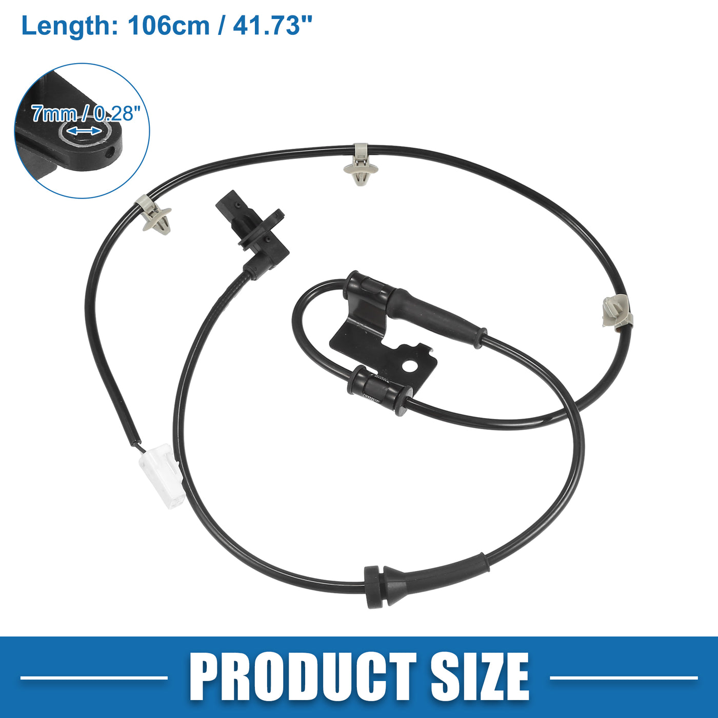 A ABSOPRO Front Right ABS Wheel Speed Sensor No.956702B210 ABS Sensor for Hyundai Santa Fe GLS Limited SE 2.4L L4-Gas 3.5L V6-Gas 2010-2012