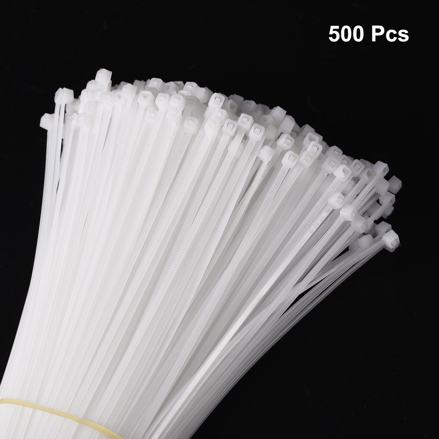 Harfington 500pcs 4 Inch 40 Lbs Cable Zip Ties Self-Locking Small Nylon Cable Tie Wraps 4mm for Cord Management, White