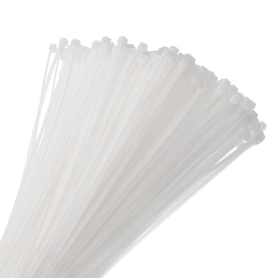 Harfington 800pcs 8 Inch 22 Lbs Cable Zip Ties Self-Locking Small Nylon Cable Tie Wraps 4mm for Cord Management, White