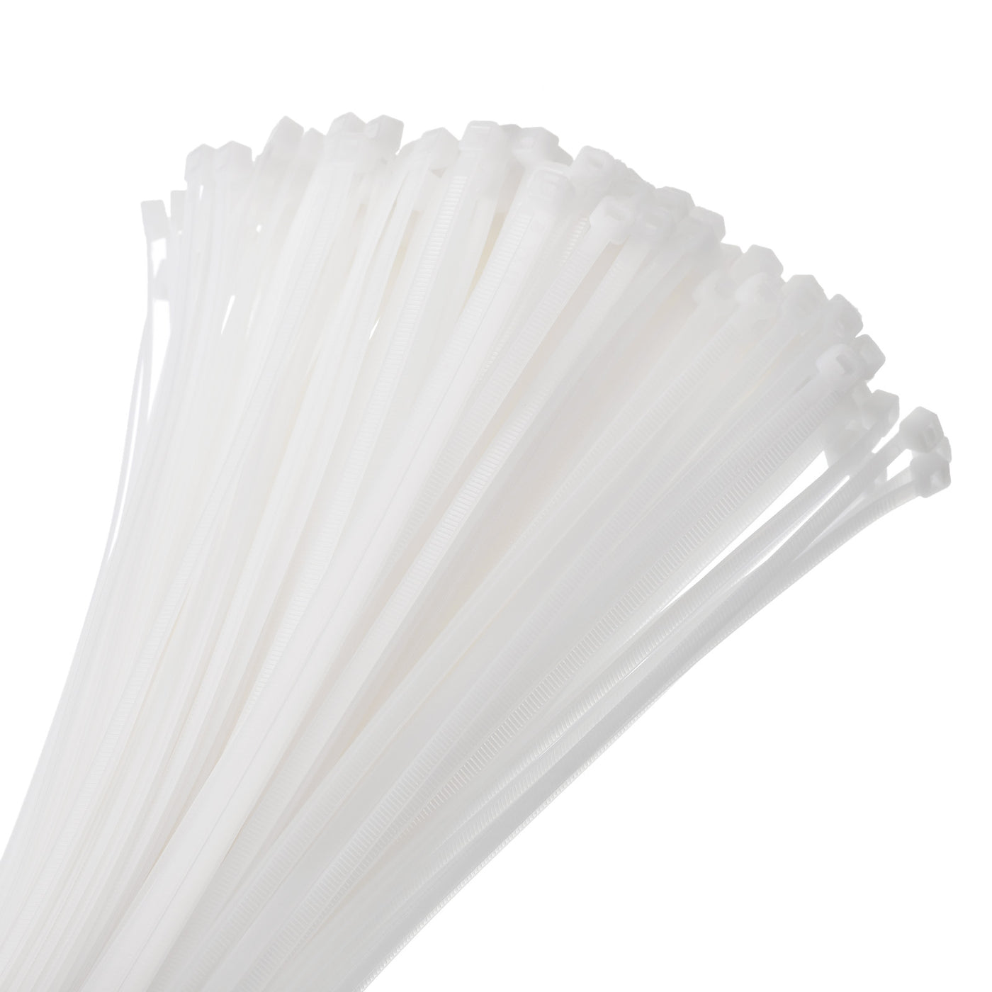 Harfington 200pcs 14 Inch 40 Lbs Cable Zip Ties Self-Locking Long Nylon Cable Tie Wraps 3/16" for Cord Management, White