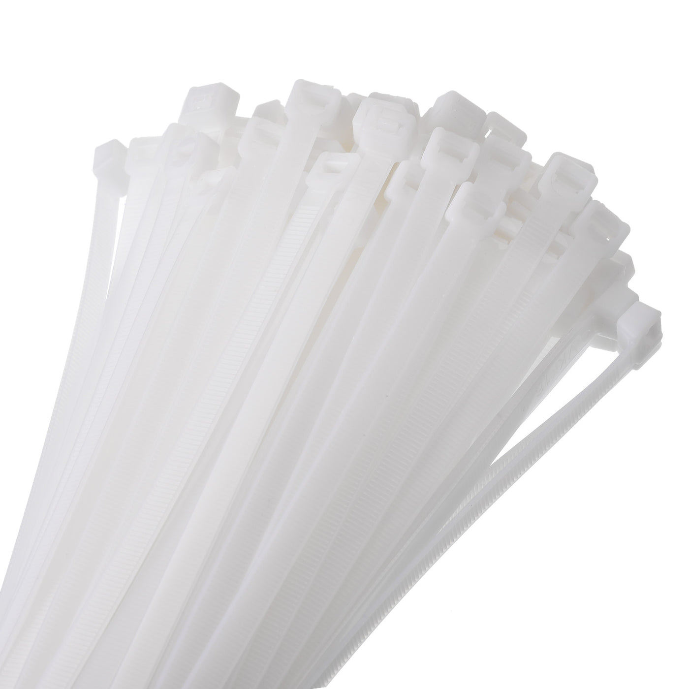 Harfington 200pcs 8 Inch 53 Lbs Cable Zip Ties Self-Locking Small Nylon Cable Tie Wraps 5/16" for Cord Management, White