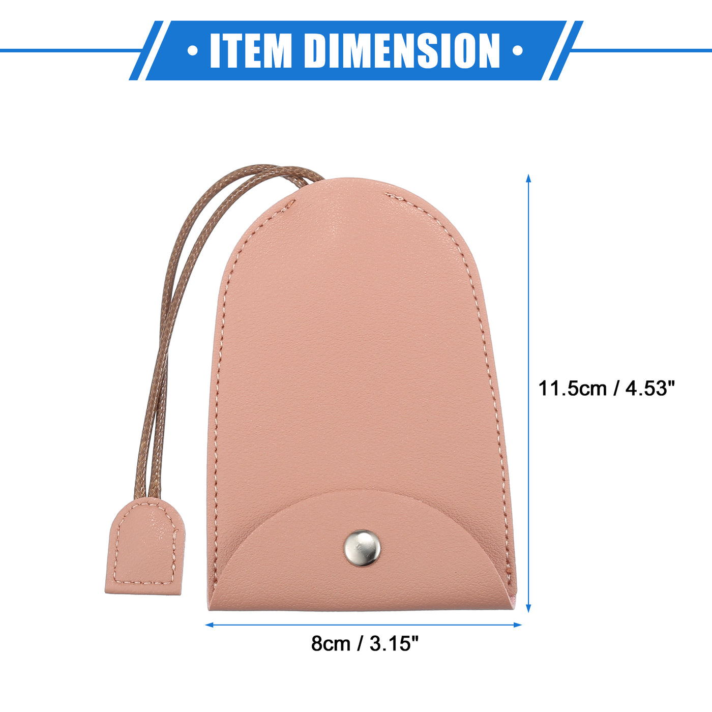 VekAuto 2 Pcs Pull Out Car Key Fob Case Cover Protector, Key Sleeve Keychain Bags Holder Universal for Car Full Protection Faux Leather Pink with Keyring