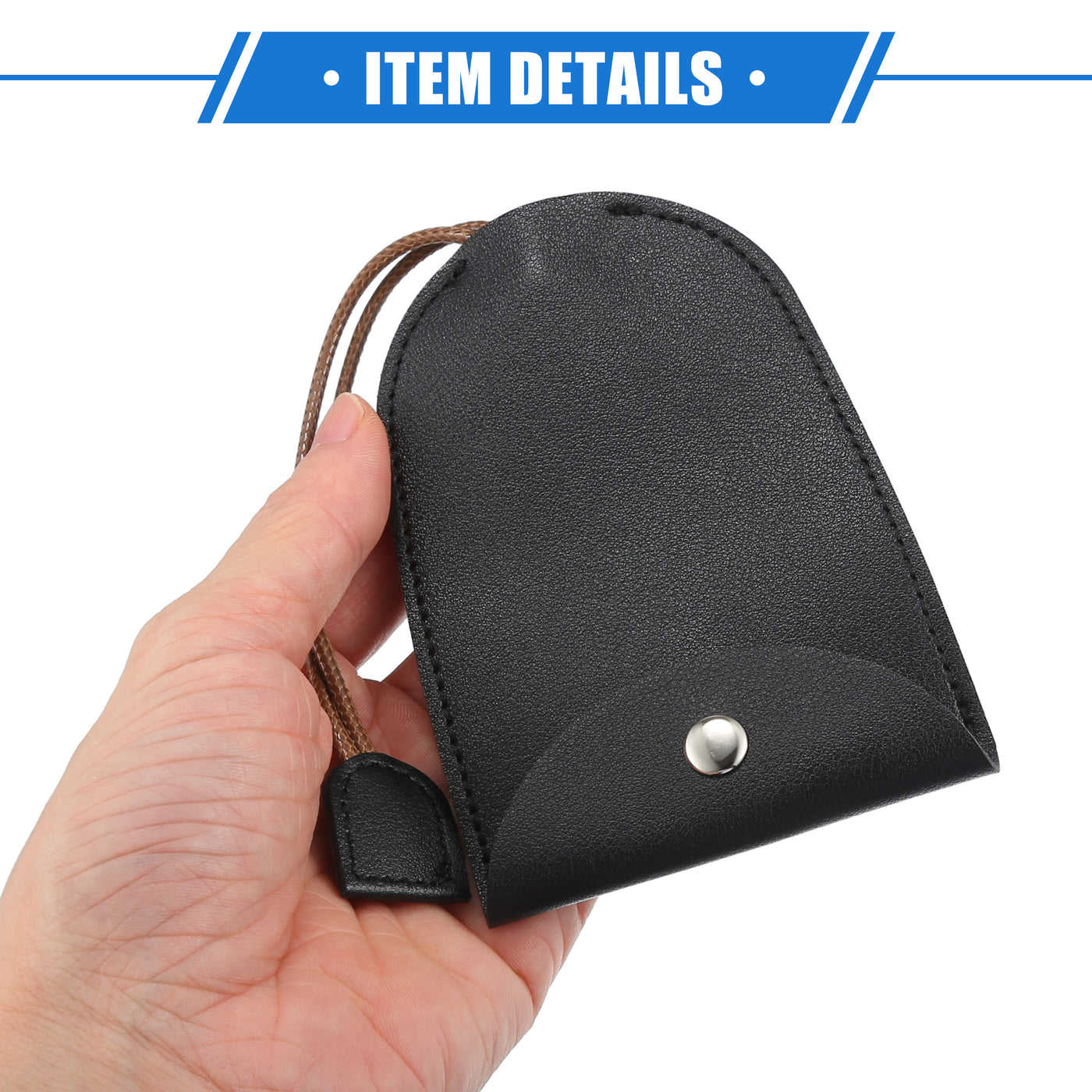 VekAuto 2 Pcs Pull Out Car Key Fob Case Cover Protector, Key Sleeve Keychain Bags Holder Universal for Car Full Protection Faux Leather Black with Keyring