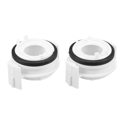 Harfington Automotive LED Headlight Bulb Retainer Adapter Holder Socket - Car Headlight Socket - for BMW E46 Plastic Black - 1 Pair