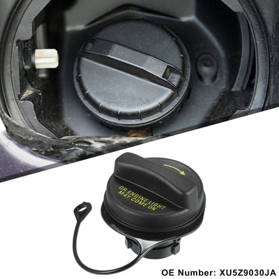 Harfington Car Fuel Tank Filler Cover, Gas Tank Cap, for Ford Explorer 1997-2004, ABS, No.XU5Z9030JA, Black