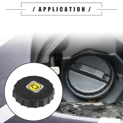 Harfington Car Fuel Tank Filler Cover, Gas Tank Cap, for Lexus ES350 2019-2022, ABS, No.4723047090, Black