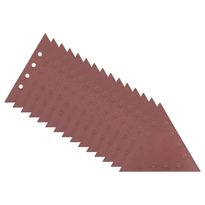 Harfington 15pcs Sandpapers 2240 Grit 12 Holes Hook & Loop Triangular Sanding Pad