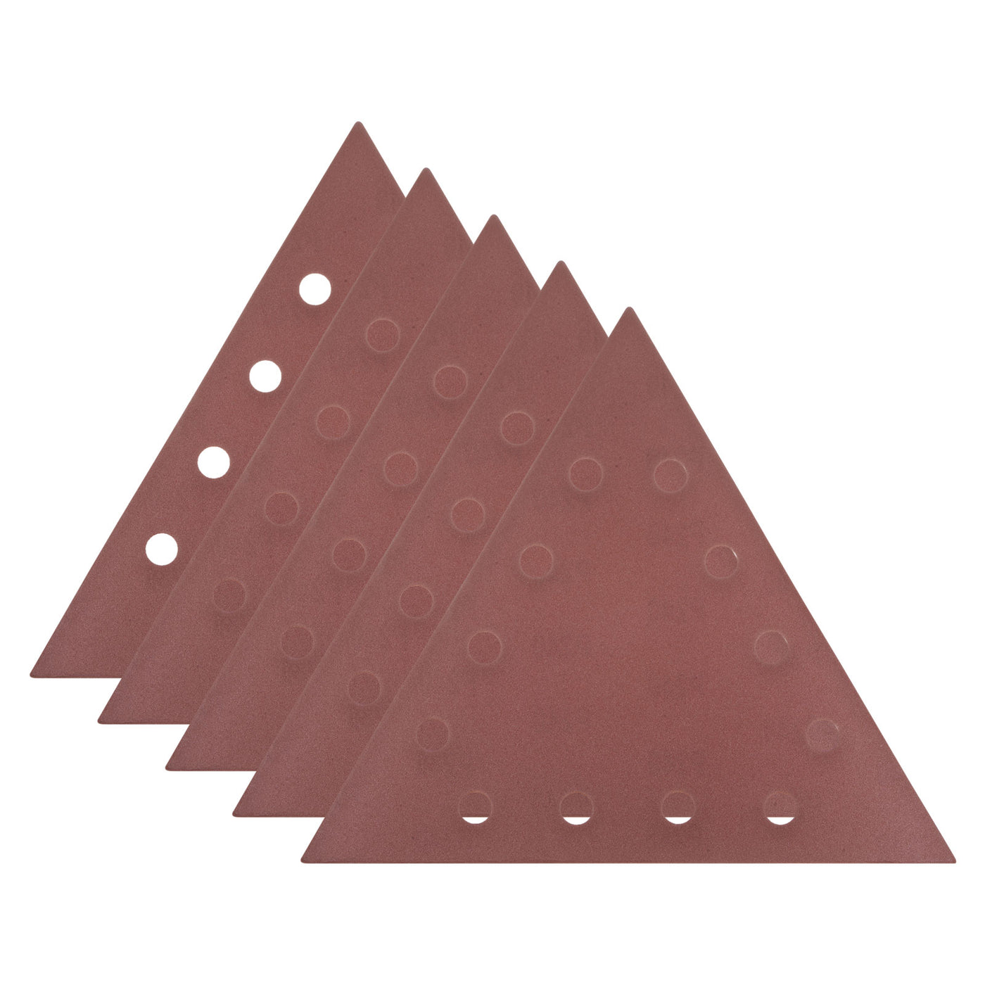 Harfington 5pcs Sandpapers 2240 Grit 12 Holes Hook & Loop Triangular Sanding Pad