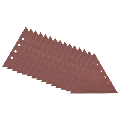 Harfington 15pcs Sandpapers 400 Grit 12 Holes Hook & Loop Triangular Sanding Pad