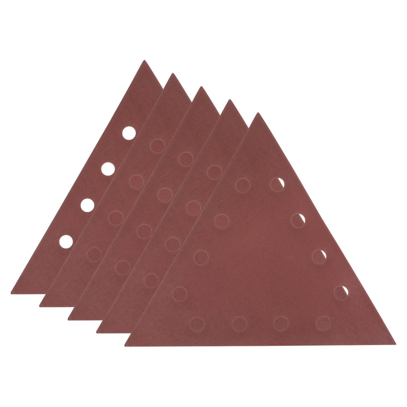 Harfington 5pcs Sandpapers 1500 Grit 12 Holes Hook & Loop Triangular Sanding Pad