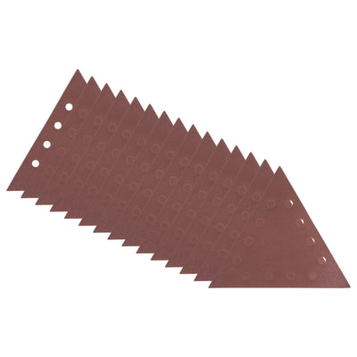 Harfington 15pcs Sandpapers 2000 Grit 12 Holes Hook & Loop Triangular Sanding Pad