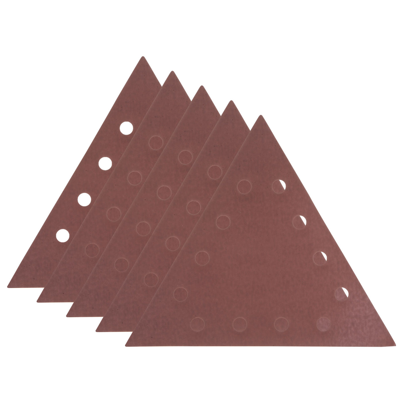 Harfington 5pcs Sandpapers 2000 Grit 12 Holes Hook & Loop Triangular Sanding Pad