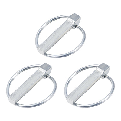 uxcell Uxcell 3Pcs 7/16" x 2-3/8" Linch Pin with Ring for Boat Kayak Canoe