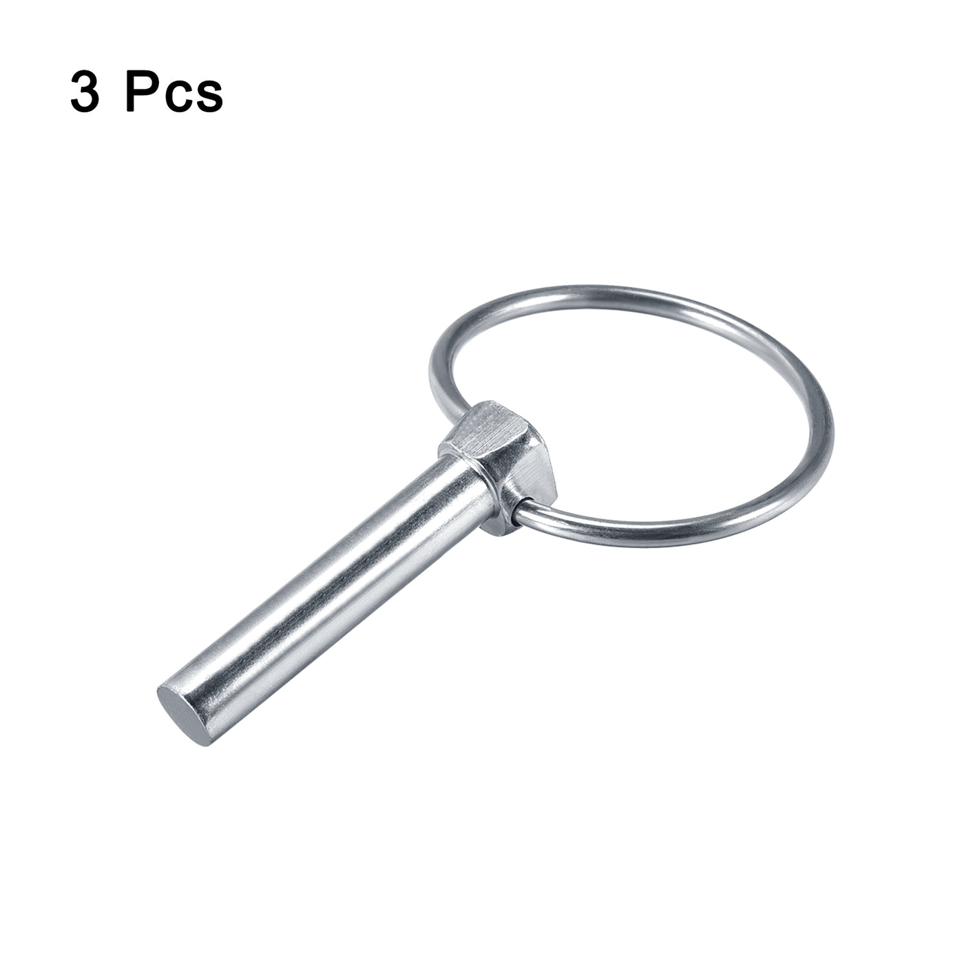 uxcell Uxcell 3Pcs 7/16" x 2-9/16" Linch Pin with Ring for Boat Kayak Canoe