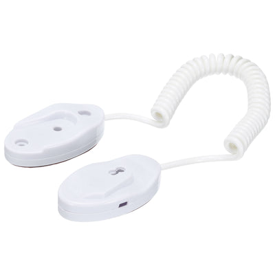 Harfington Retractable F2 Remote Control Cable Leash,for DVD,Cup,Phone 1Set White 47.24"