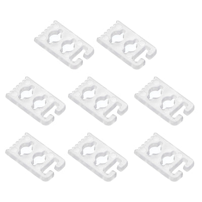 Harfington Uxcell No Tie Shoelace Buckles, Transparent PP Lace Lock Clip for Shoes, 8Pcs