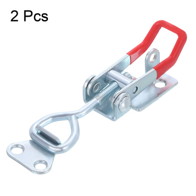 Harfington Uxcell 2Pcs 5 Inch Iron Adjustable Toggle Latch Clamp 400lbs Holding Capacity