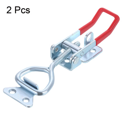 Harfington Uxcell 2Pcs 7.5 Inch Iron Adjustable Toggle Latch Clamp 661lbs Holding Capacity