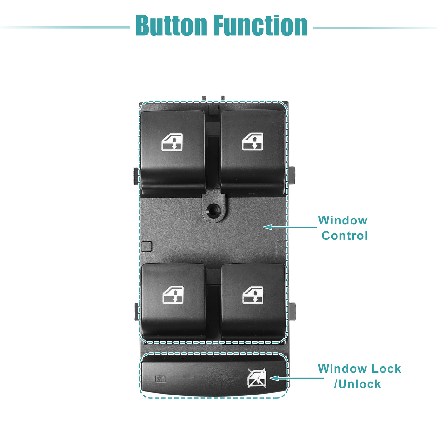 ACROPIX Power Window Switch Window Control Switch Fit for Chevrolet Cruze 2011 2012 for Chevrolet Cruze Limited 2016 with Removal Tool No.20917577 - Pack of 1