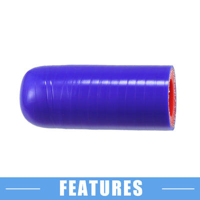 Harfington Universal Silicone Coolant Cap Intake Vacuum Hose End Plug 18mm 0.71" ID Car Coolant Heater Bypass Vacuum Water Port Silicone Blue